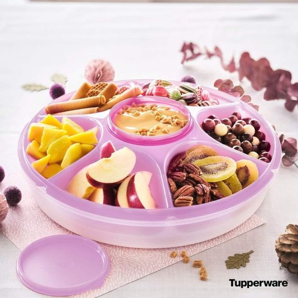 Tupperware Serving Center Set- Fairy Dust (Pink)